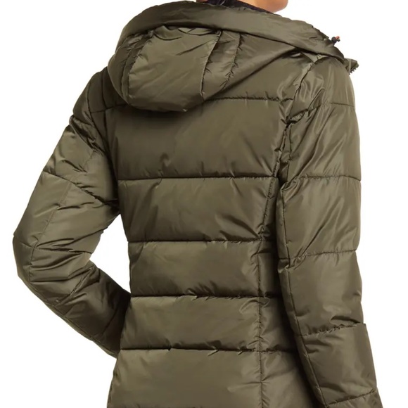 NWT Save the Duck Taylor Hooded Puffer Coat Evergreen Sz S - Picture 11 of 12